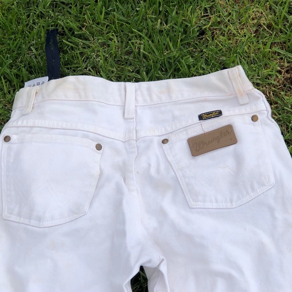Vintage Wrangler High Rise White Jeans - Picture 2 of 3